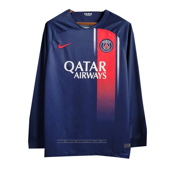 Camisola Paris Saint-Germain 1º Manga Comprida 2023-2024